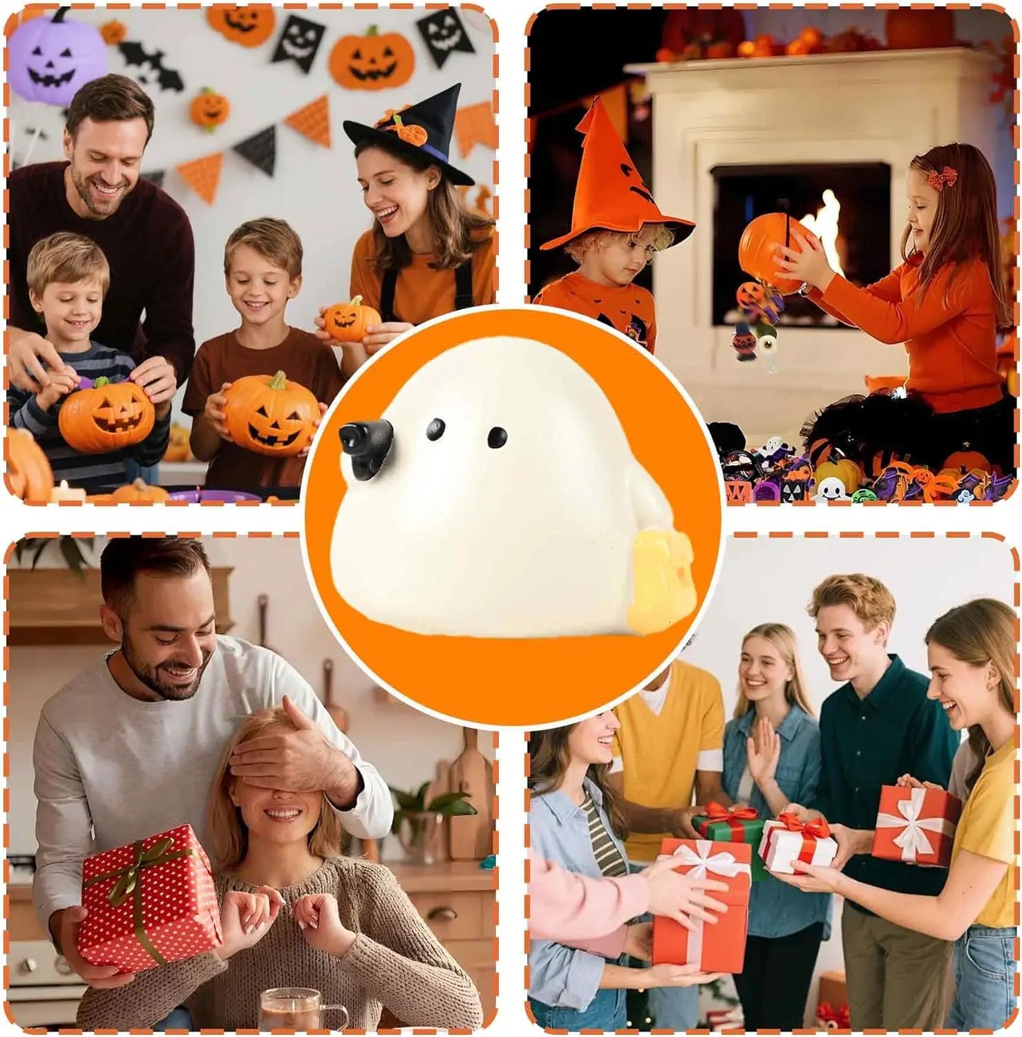 1 PCS Cute Halloween Ghost Figurine