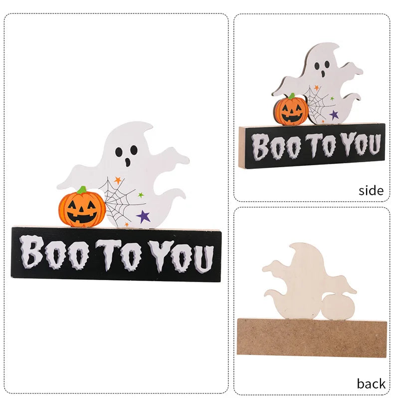 1PC Halloween Wooden Decor