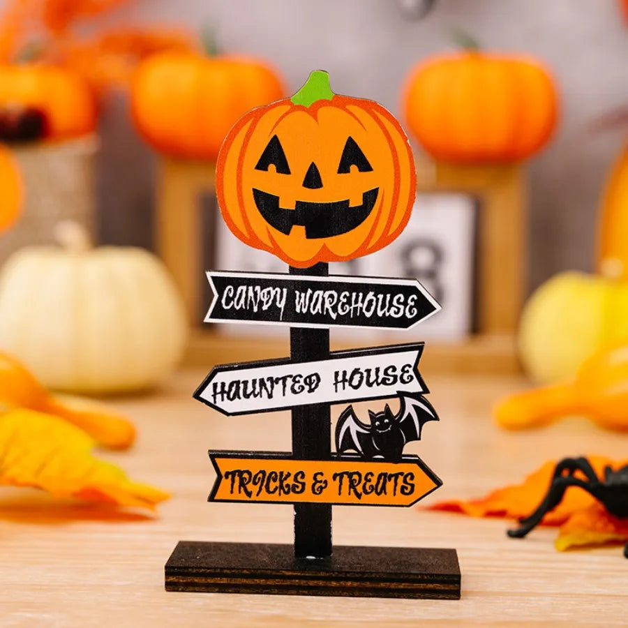1PC Halloween Wooden Decor