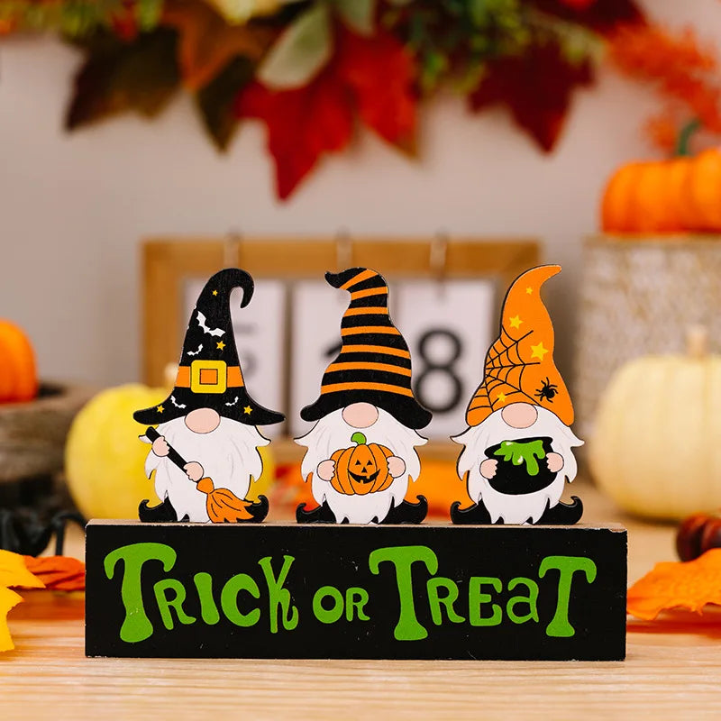 1PC Halloween Wooden Decor