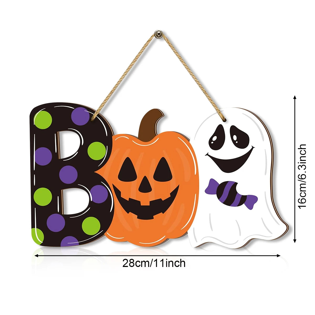 Halloween Wooden "Boo" Wall Decor