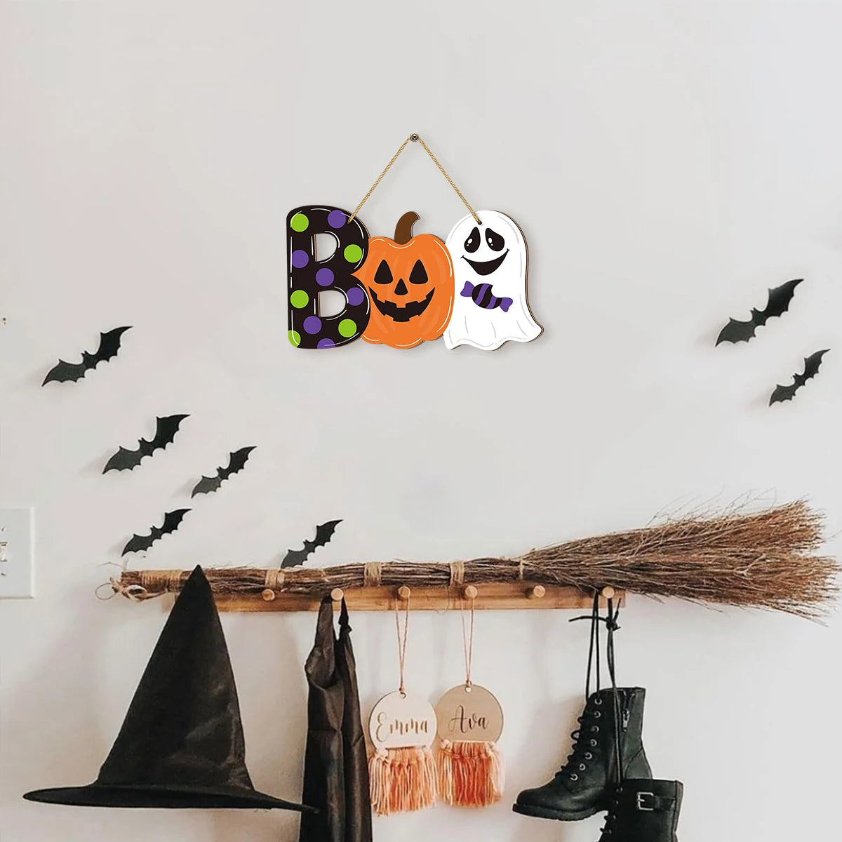 Halloween Wooden "Boo" Wall Decor