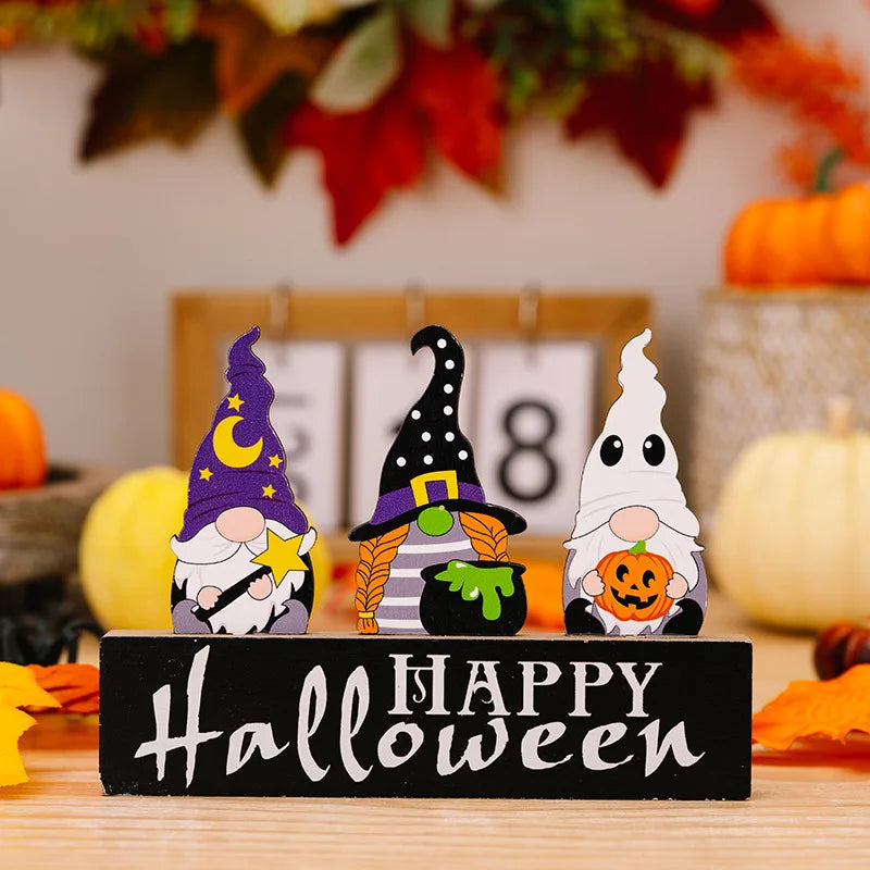 1PC Halloween Wooden Decor