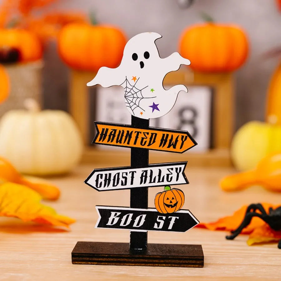 1PC Halloween Wooden Decor