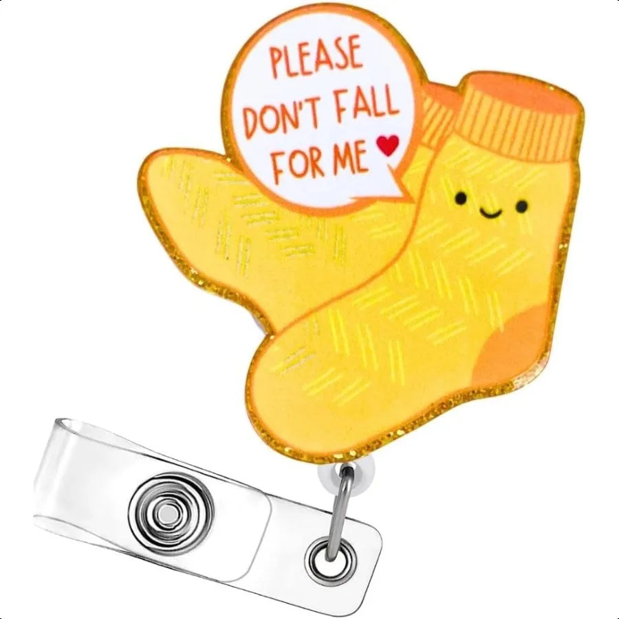 “Don’t Fall for Me” Retractable Badge Reel Holder
